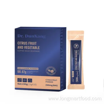 Weight Loss Slimming Coffee with Citrus Fruit and Vegetable Extract